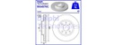 [DELBG4570C] DISQUE FREIN CLIO IV 1.5 DCI Ø258 (PAIRE) DF1677/oe=402062212R